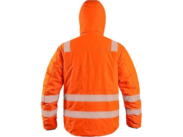 CHESTER zimní výstražná bunda oranžovo-modrá oboustranná - Image 2