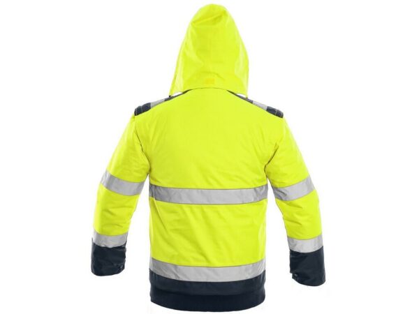 LUTON zimní výstražná bunda žluto-modrá - Image 2