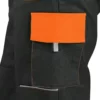 LUXY JOSEF kalhoty do pasu černo-oranžové - Image 3