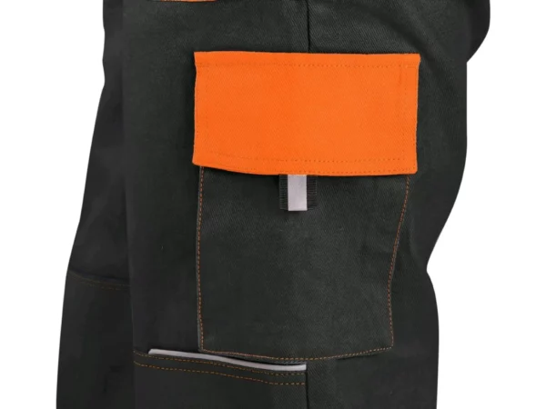 LUXY JOSEF kalhoty do pasu černo-oranžové - Image 3