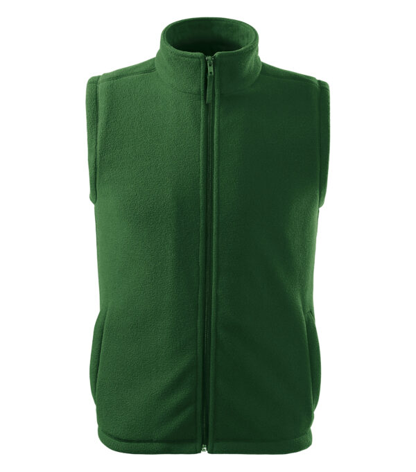 PROMO vesta fleece lahvově zelená