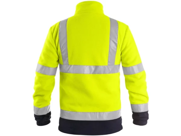 PRESTON reflexní mikina fleece žluto-modrá - Image 2