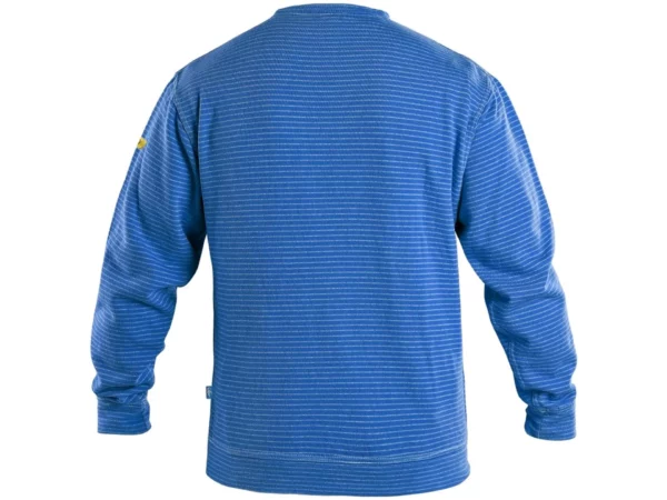 DENALI mikina unisex, ESD antistatická, středně modrá - Image 2