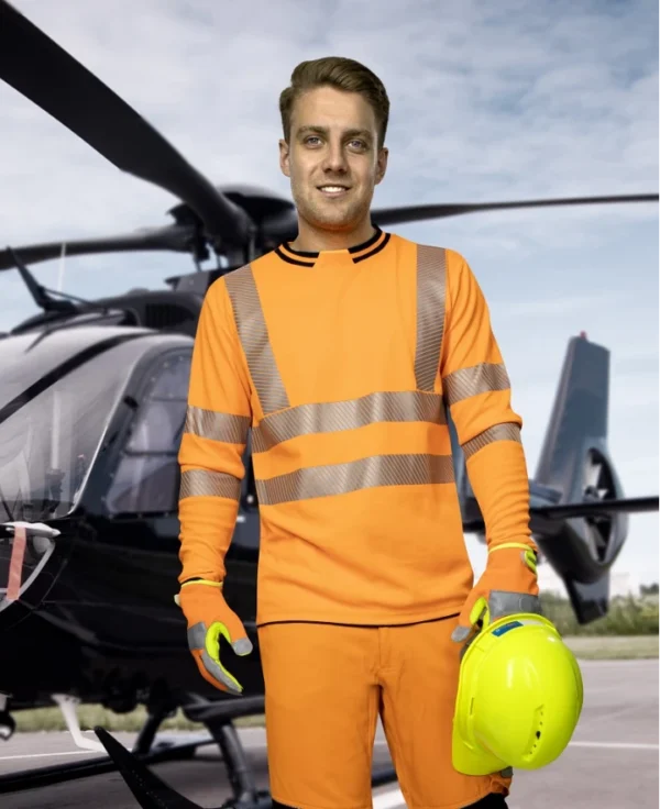 SIGNAL výstražné tričko s dlouhým rukávem oranžové - Image 2