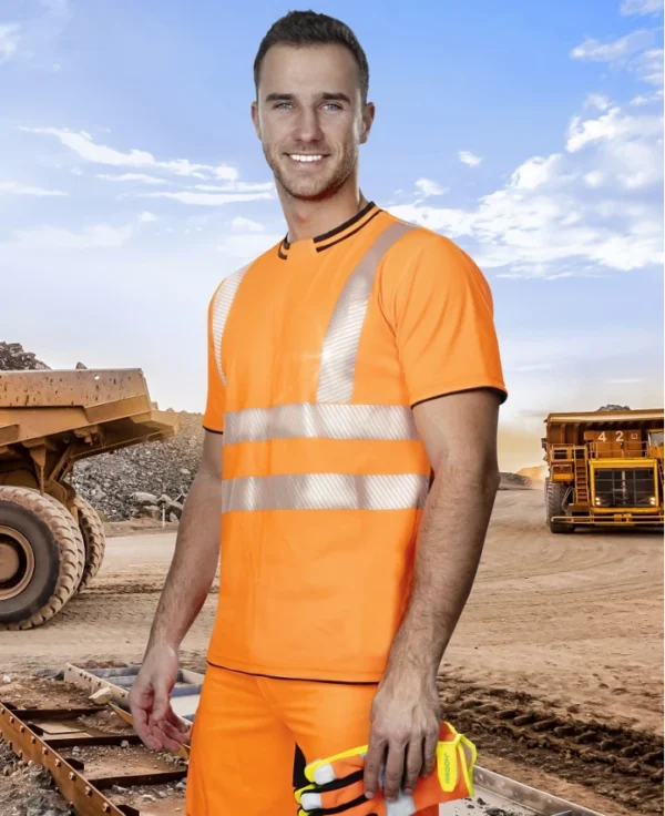 SIGNAL výstražné tričko s krátkým rukávem oranžové - Image 2